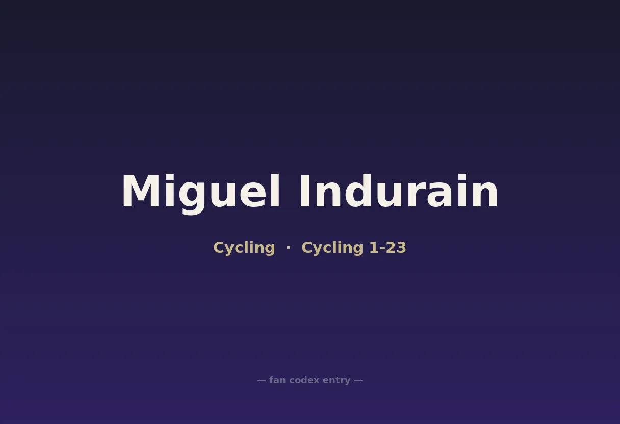 Miguel Indurain
