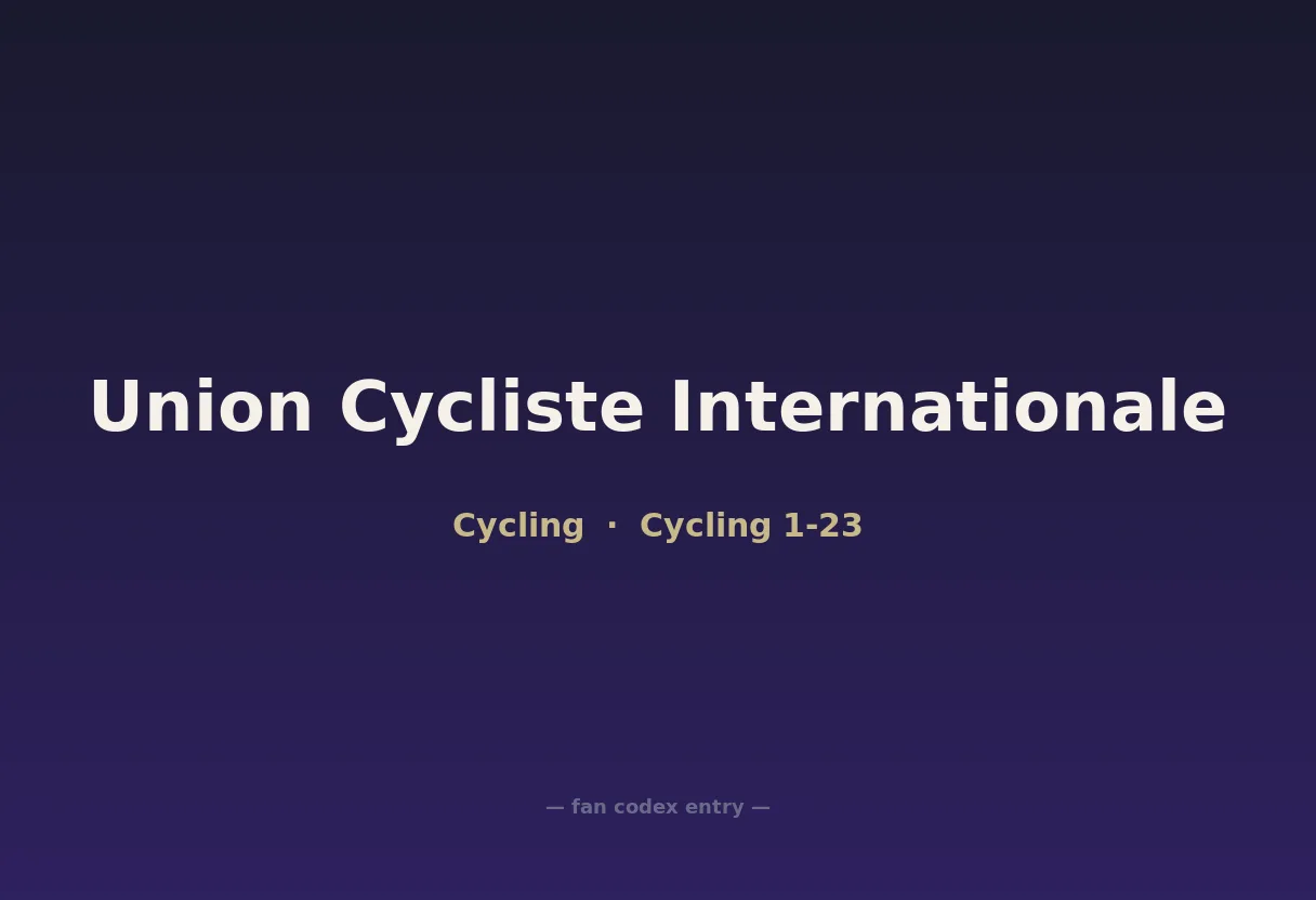 Union Cycliste Internationale